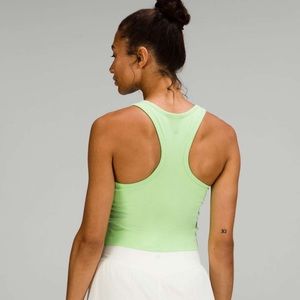 Lululemon Ebb to Street Crop Tank 8 scream green light